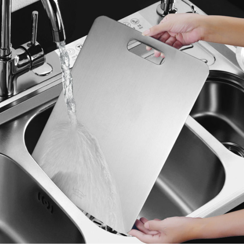 Lenvoshop™ Titanium Alloy Cutting Board — Ultra-Durable, Hygienic & Knife-Friendly