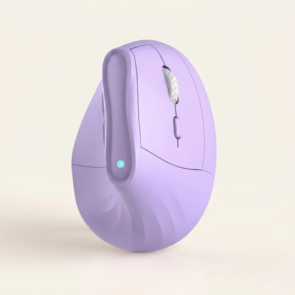Ergonomic Vertical Wireless Mouse — Quiet Clicks, Wrist-Friendly