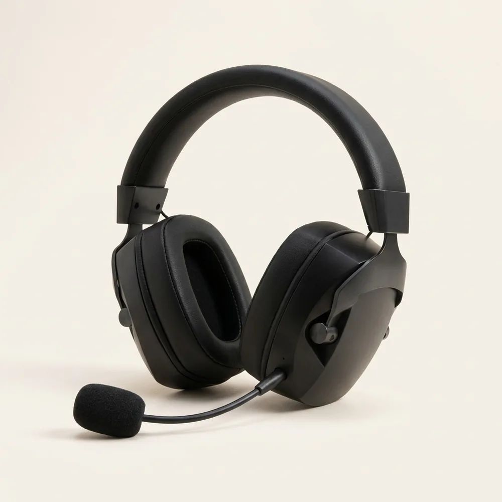 Wireless Headset with Noise-Reducing Microphone — 2.4G, Bluetooth & Wired